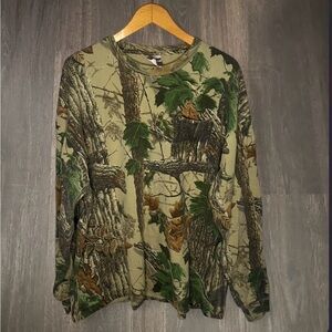 Jerzees Realtree Camo Long Sleeve Shirt Size 2XL